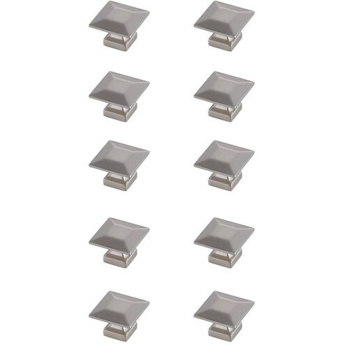 Cecil Brushed Nickel Hardware Cabinet Knob, Set of 10