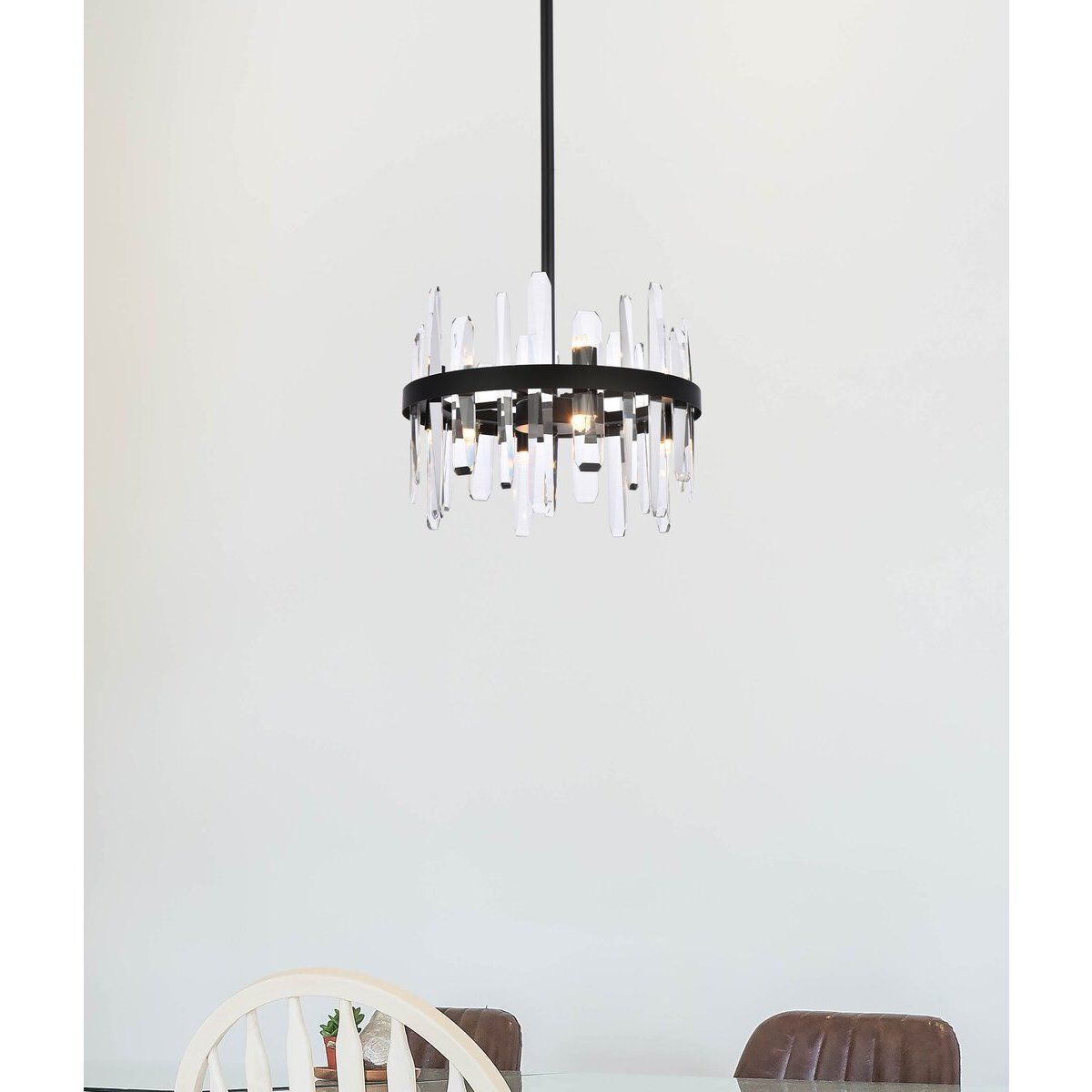 Serena 8 Light 16 inch Black Pendant Ceiling Light
