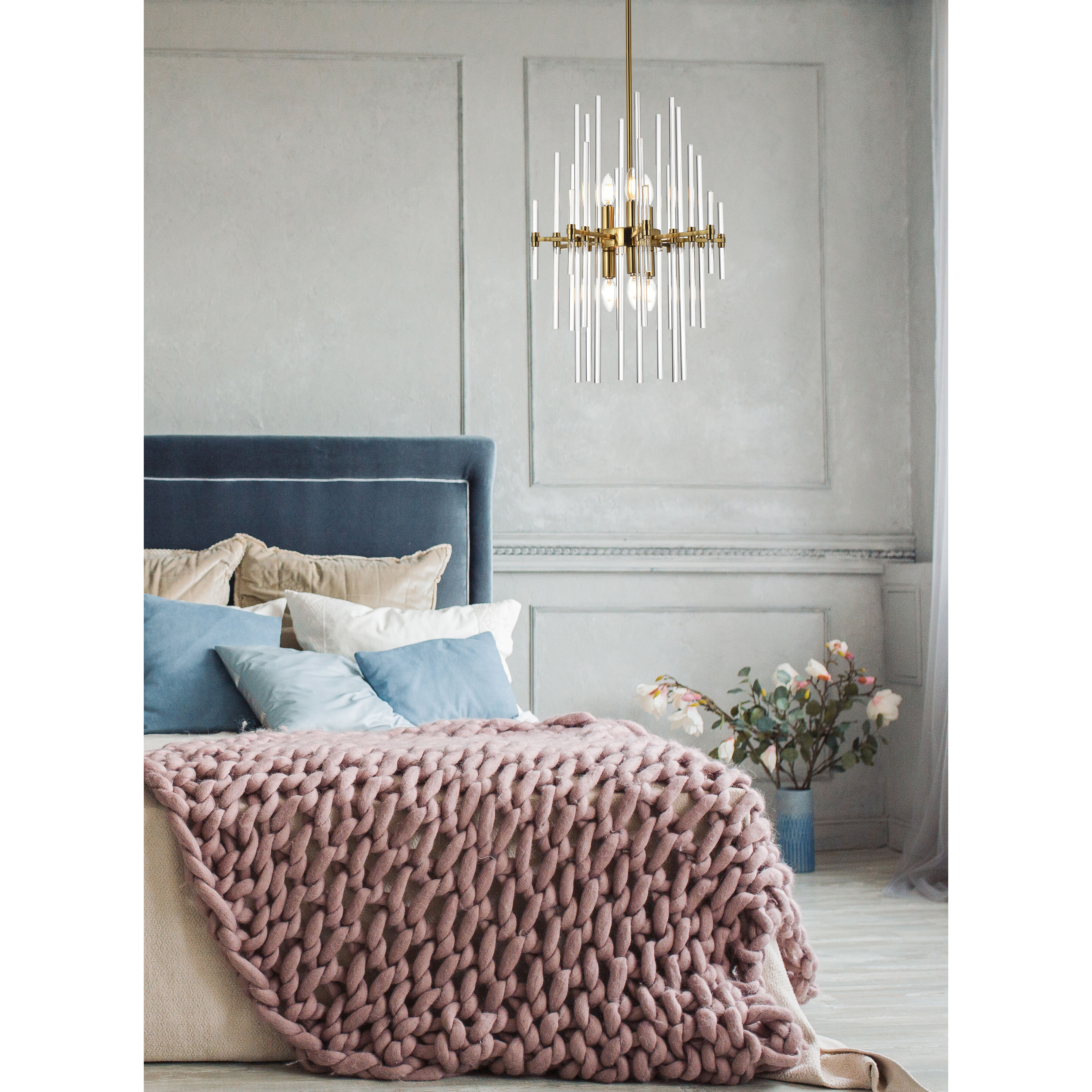 Sienna 6 Light 17 inch Gold Pendant Ceiling Light