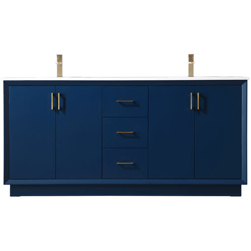Hayes 72 X 22 X 35 inch Blue Vanity Sink Set
