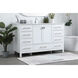 Irene 54 X 22 X 34 inch White Vanity Sink Set