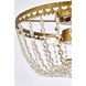 Kylie 3 Light 14 inch Brass Flush Mount Ceiling Light