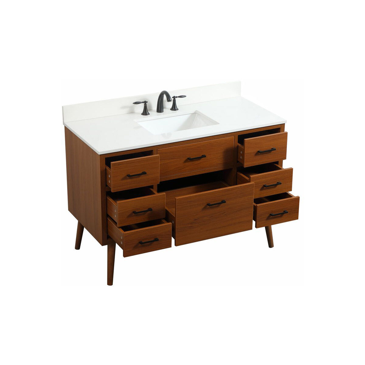 Boise 48 X 22 X 34 inch Teak Vanity Sink Set