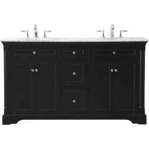 Clarence 60 X 22 X 35 inch Black Vanity Sink Set