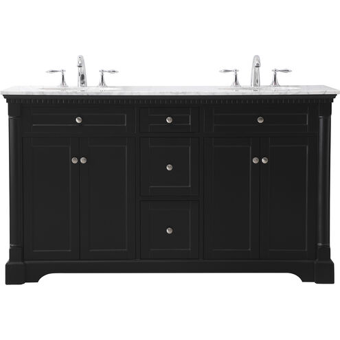 Clarence 60 X 22 X 35 inch Black Vanity Sink Set