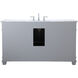 Wesley 60 X 22 X 35 inch Grey Vanity Sink Set