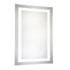 Nova 40 X 24 inch Glossy White Lighted Wall Mirror in 5000K, Dimmable, 5000K, Rectangle, Fog Free
