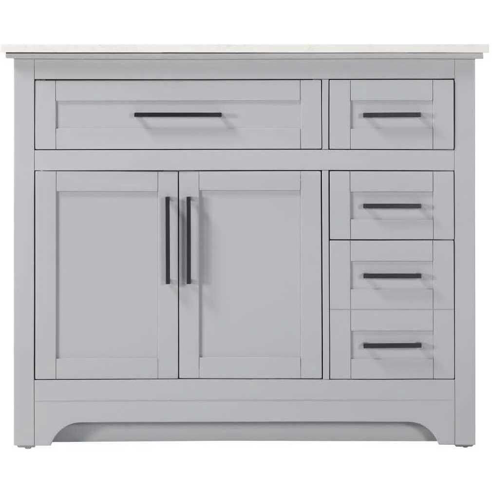 Remington 42 X 35 inch Grey Bathroom Vanity Cabinet
