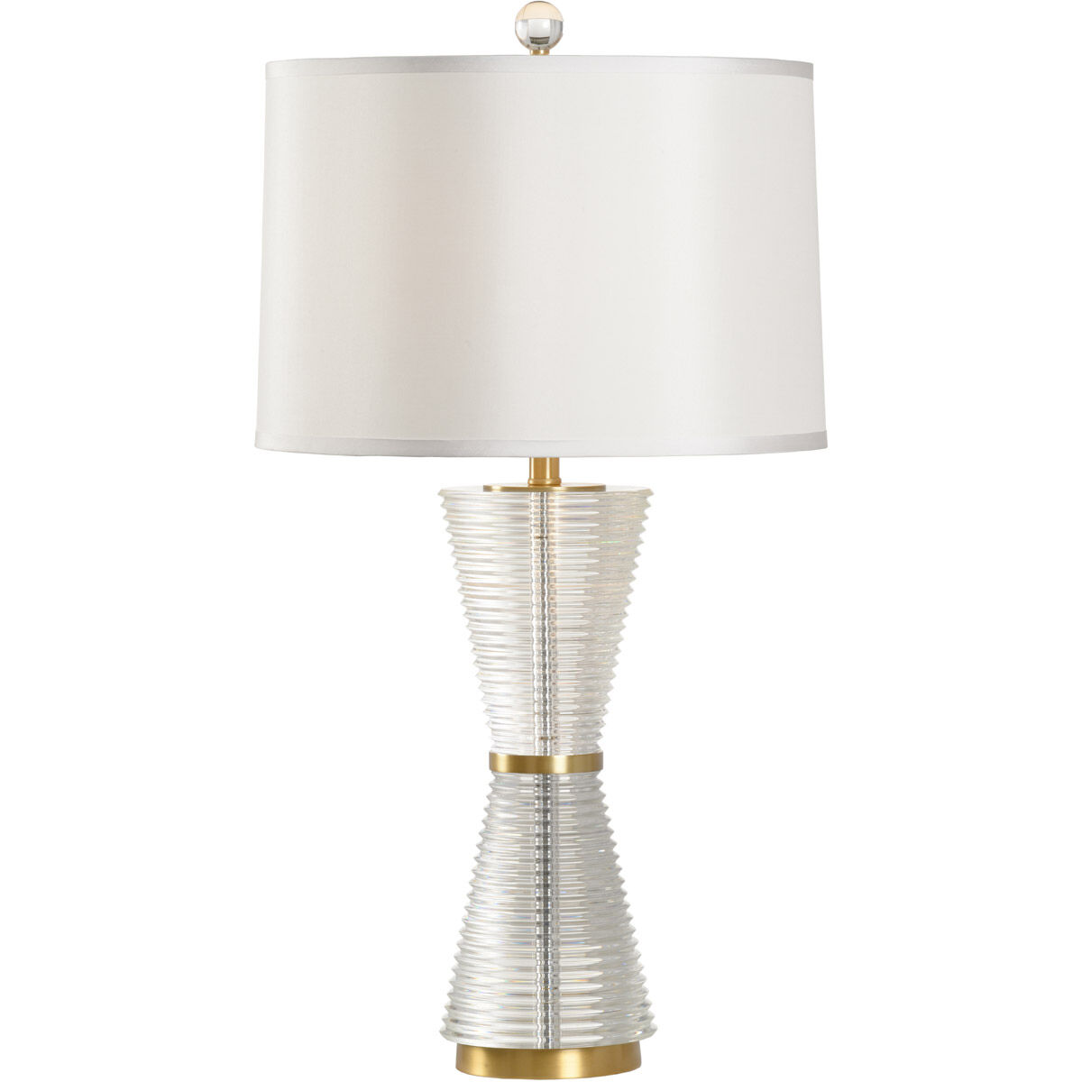 Frederick Cooper 34 inch 100.00 watt Clear/Antique Table Lamp Portable Light