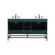 Eugene 60 X 22 X 34 inch Green Vanity Sink Set