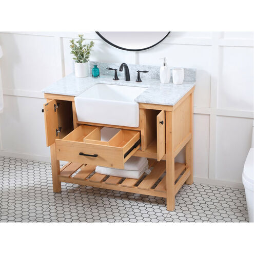 Clement 42 X 22 X 34 inch Natural Wood Bathroom Vanity Cabinet
