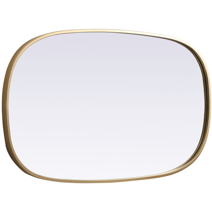 Brynn 36 X 20 inch Brass Mirror in 20 x 36