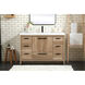 Wyatt 48 X 22 X 34 inch Natural Oak Vanity Sink Set