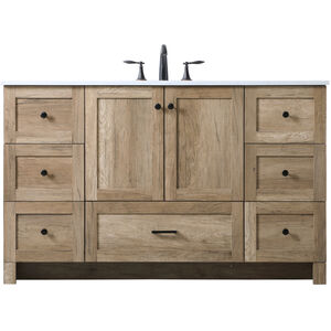 Soma 54 X 19 X 34 inch Natural Oak Vanity Sink Set