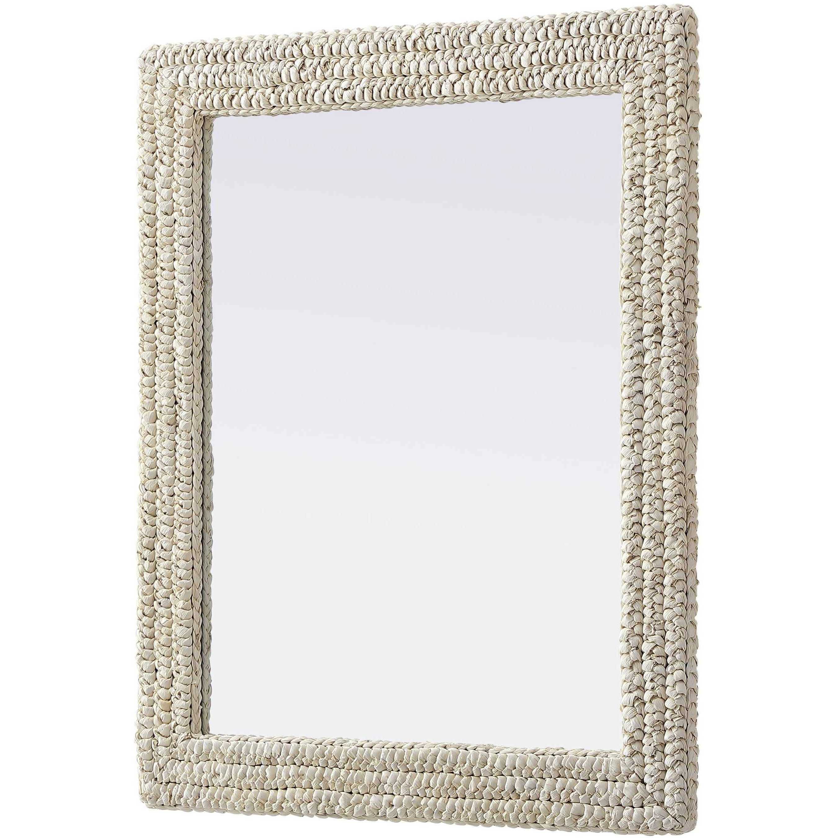 Marlowe 36 X 30 inch Linen White Mirror