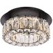 Monroe 1 Light 12 inch Black Flush Mount Ceiling Light