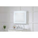 Helios 30 X 27 inch Silver Lighted Wall Mirror