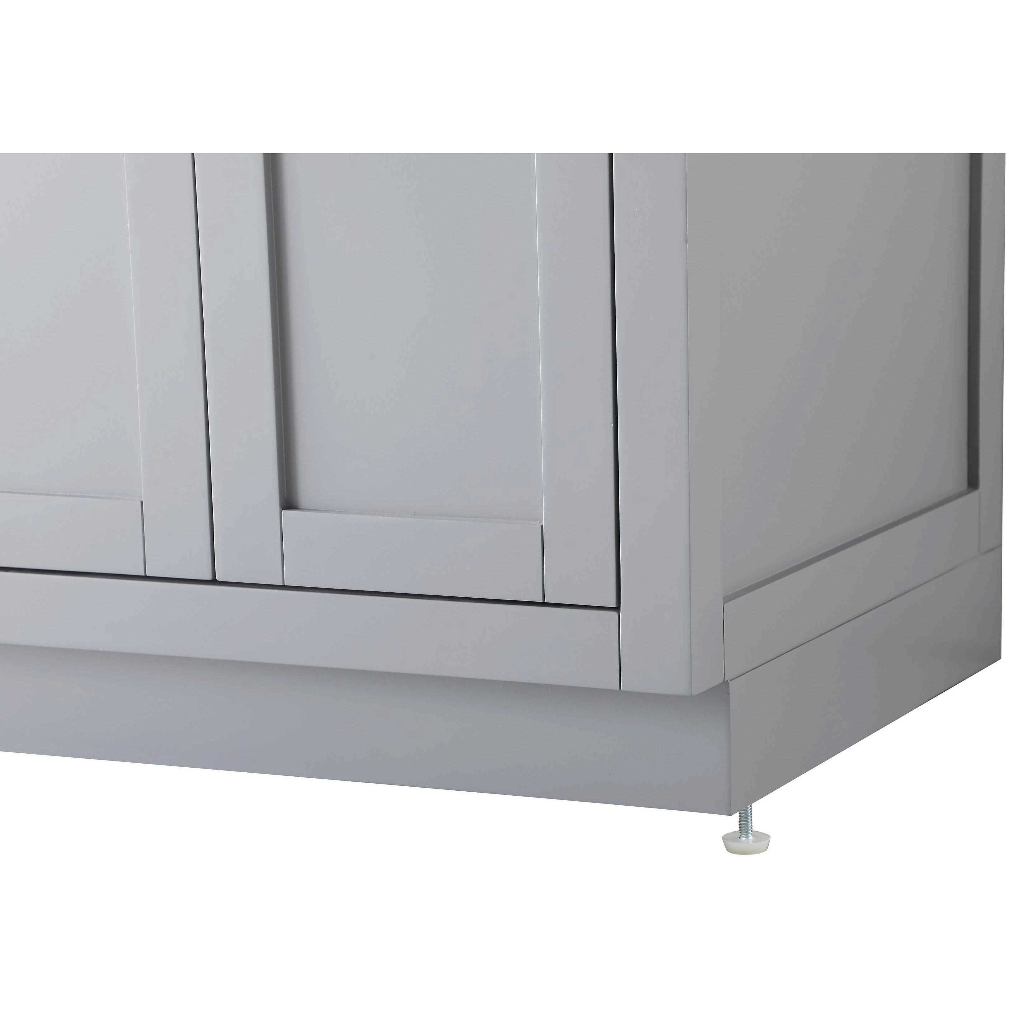 Alden 60 X 35 inch Grey Bathroom Vanity Cabinet