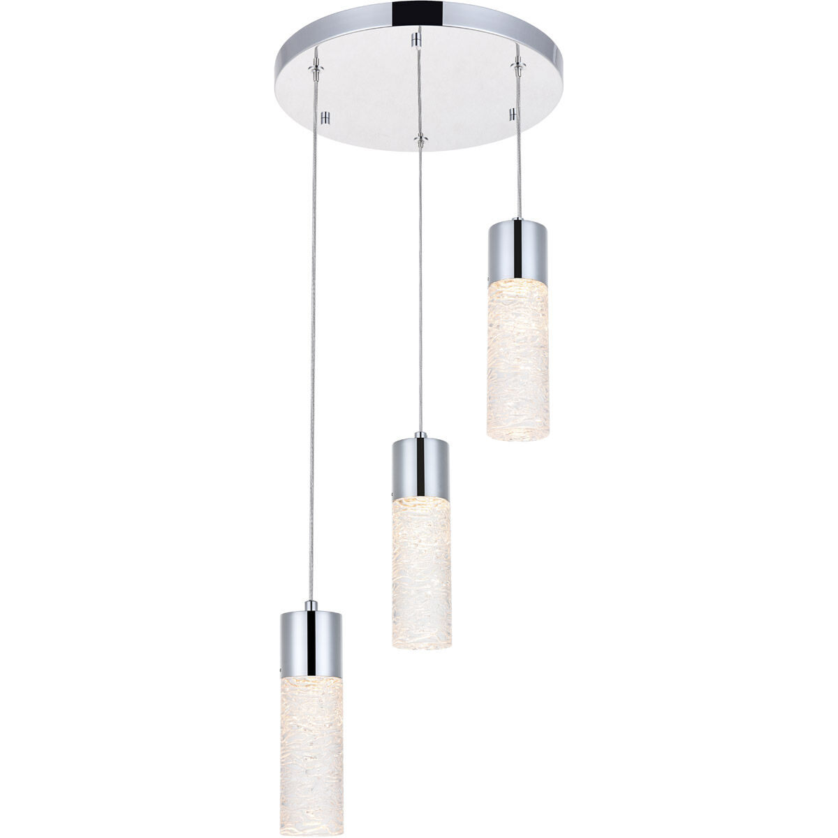 Constellation LED 12 inch Chrome Pendant Ceiling Light