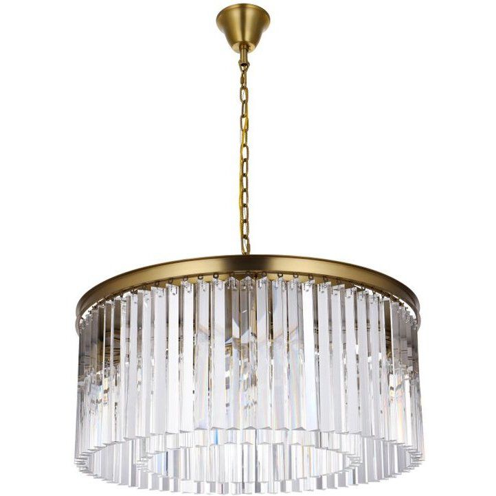 Sydney 8 Light 31.5 inch Satin Gold Chandelier Ceiling Light