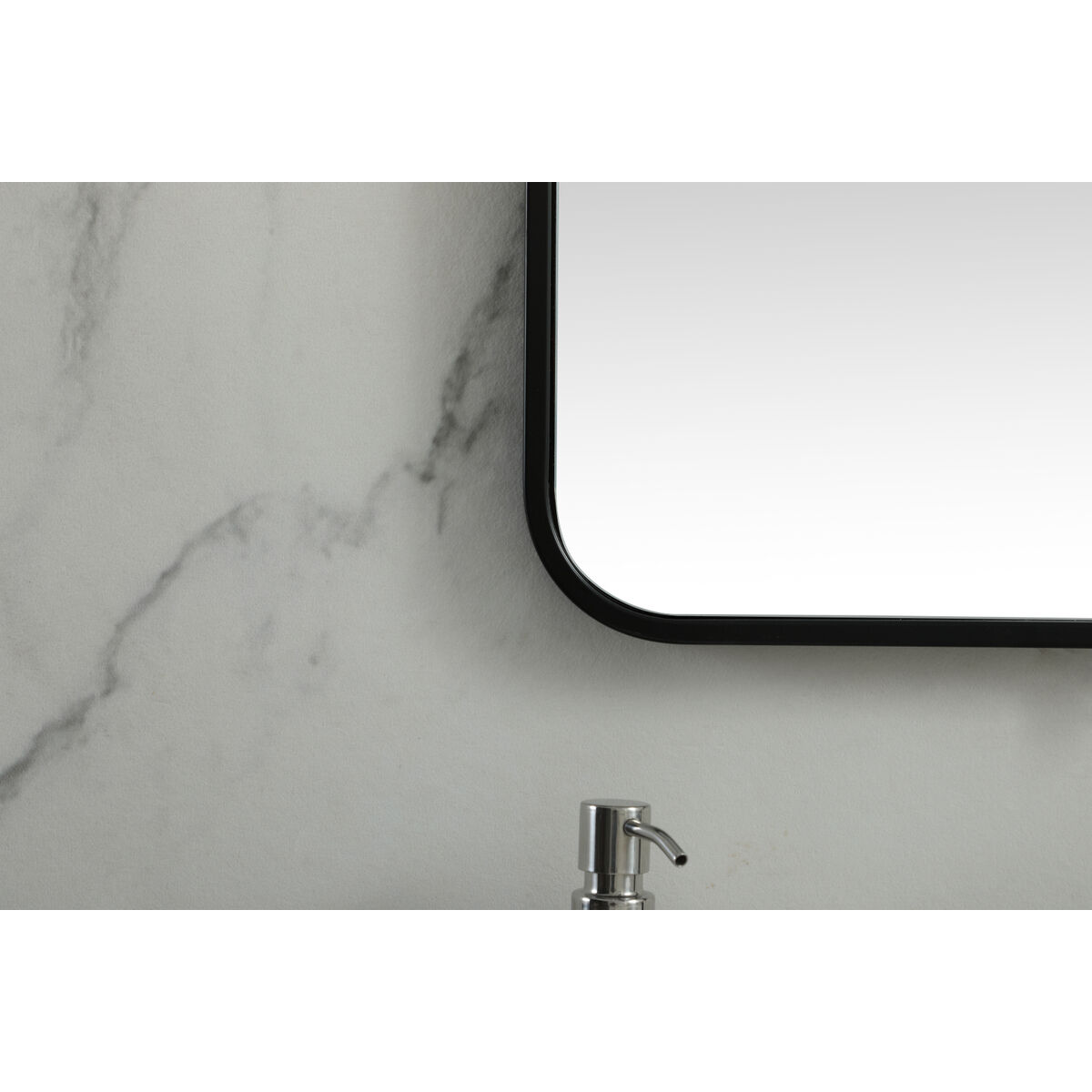 Evermore 24 X 24 inch Black Vanity Mirror