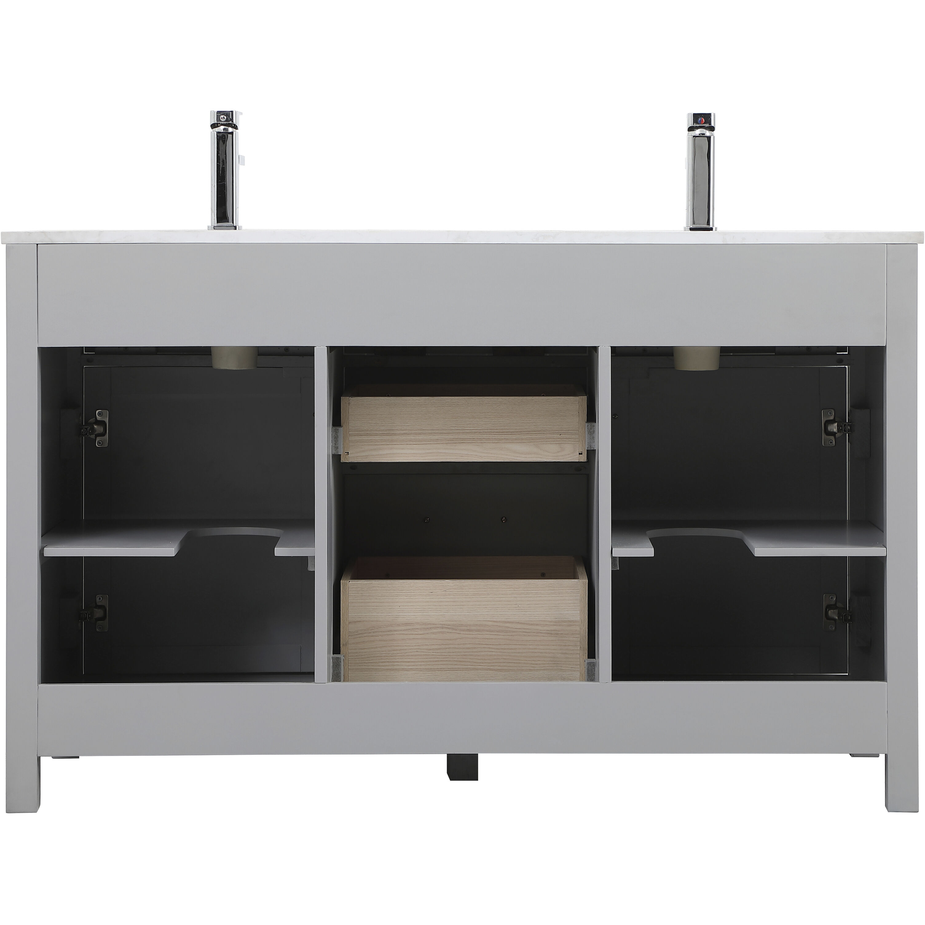 Lewis 54 X 22 X 34 inch Grey Vanity Sink Set