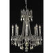 Rosalia 8 Light 24 inch Pewter Dining Chandelier Ceiling Light in Golden Teak, Royal Cut