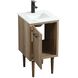 Cyrus 19 X 18 X 33.5 inch Natural Oak Vanity Sink Set