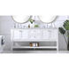 Metropolis 72 X 22 X 34 inch White Vanity Sink Set