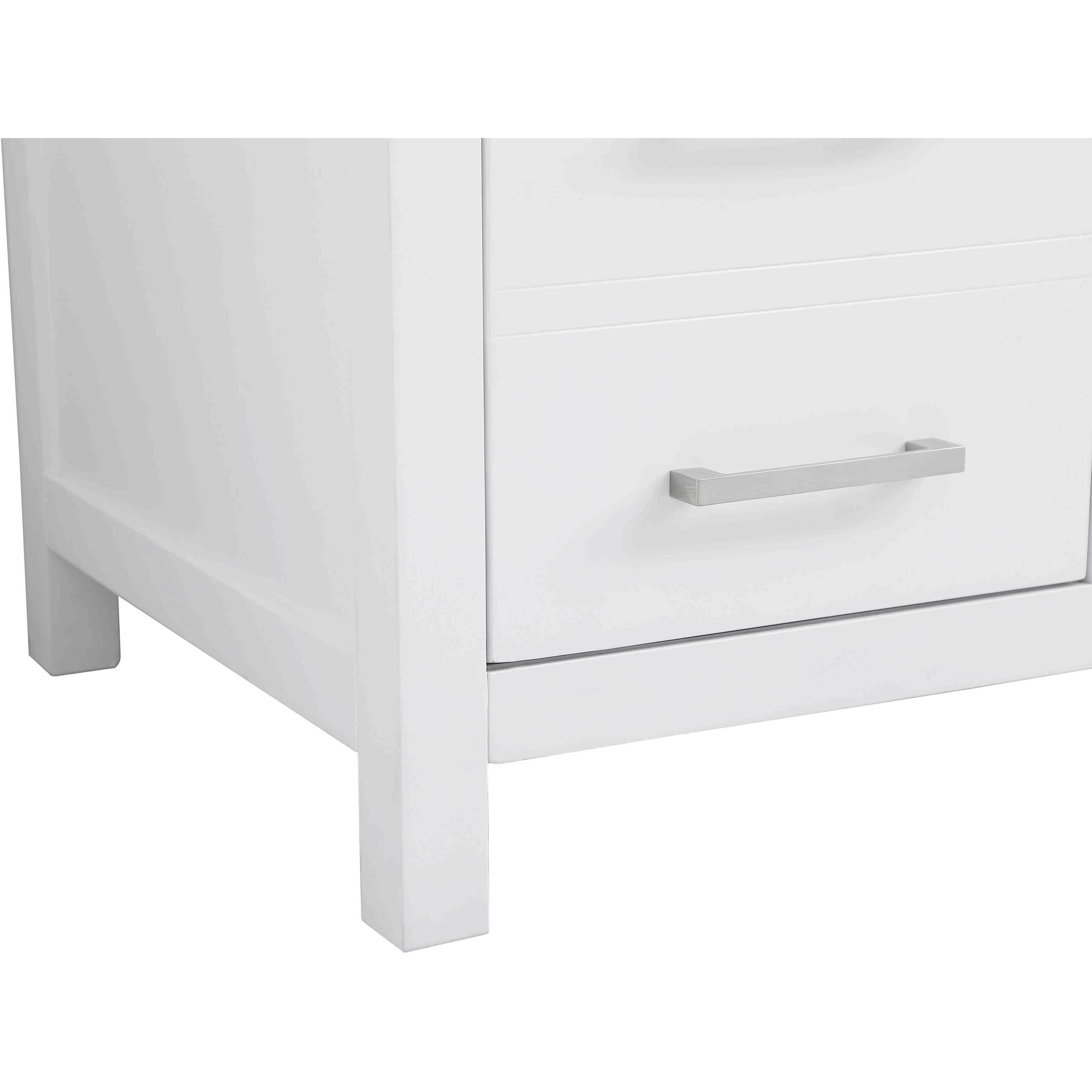 Lewis 60 X 22 X 34 inch White Vanity Sink Set