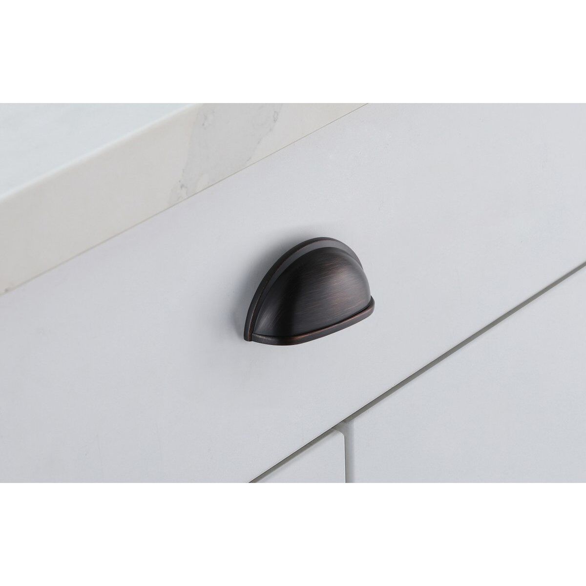 Atticus Oil-Rubbed Bronze Hardware Drawer Pull, Set of 10