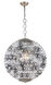 Bellagio 1 Light 24 inch Antique Silver Leaf Chandelier Ceiling Light, Urban Classic