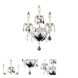 St. Francis 3 Light 13 inch Chrome Wall Lamp Wall Light in Royal Cut