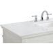 Lexington 48 X 21.5 X 35 inch Antique White Vanity Sink Set