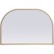 Blaire 36 X 24 inch Brass Mirror