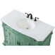 Danville 42 X 21 X 36 inch Vintage Mint Vanity Sink Set