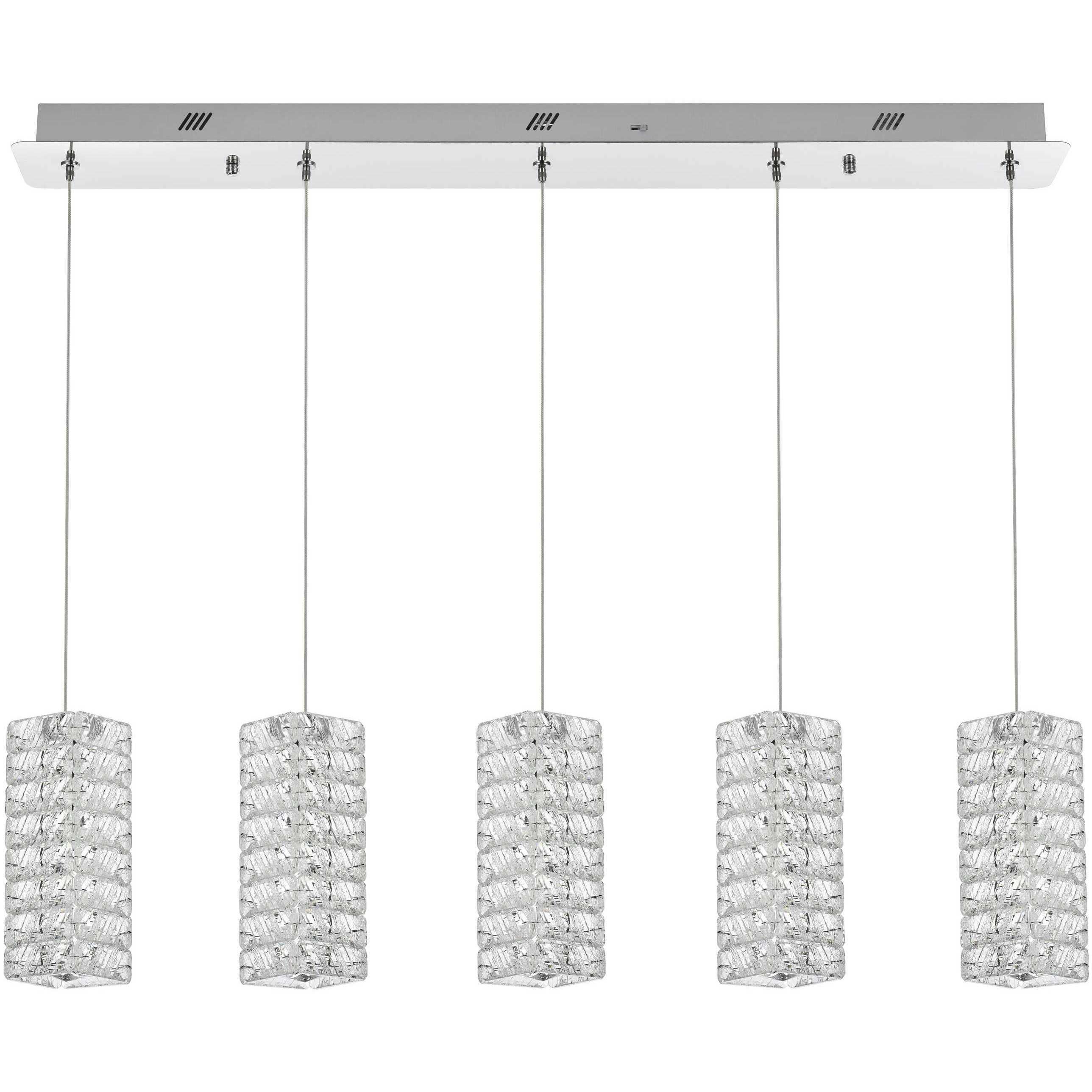 Aston 5 Light 5 inch Chrome Pendant Ceiling Light