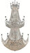 Corona 36 Light 36 inch Chrome Foyer Ceiling Light in Royal Cut