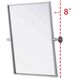 Amoura 24 X 20 inch Silver Mirror
