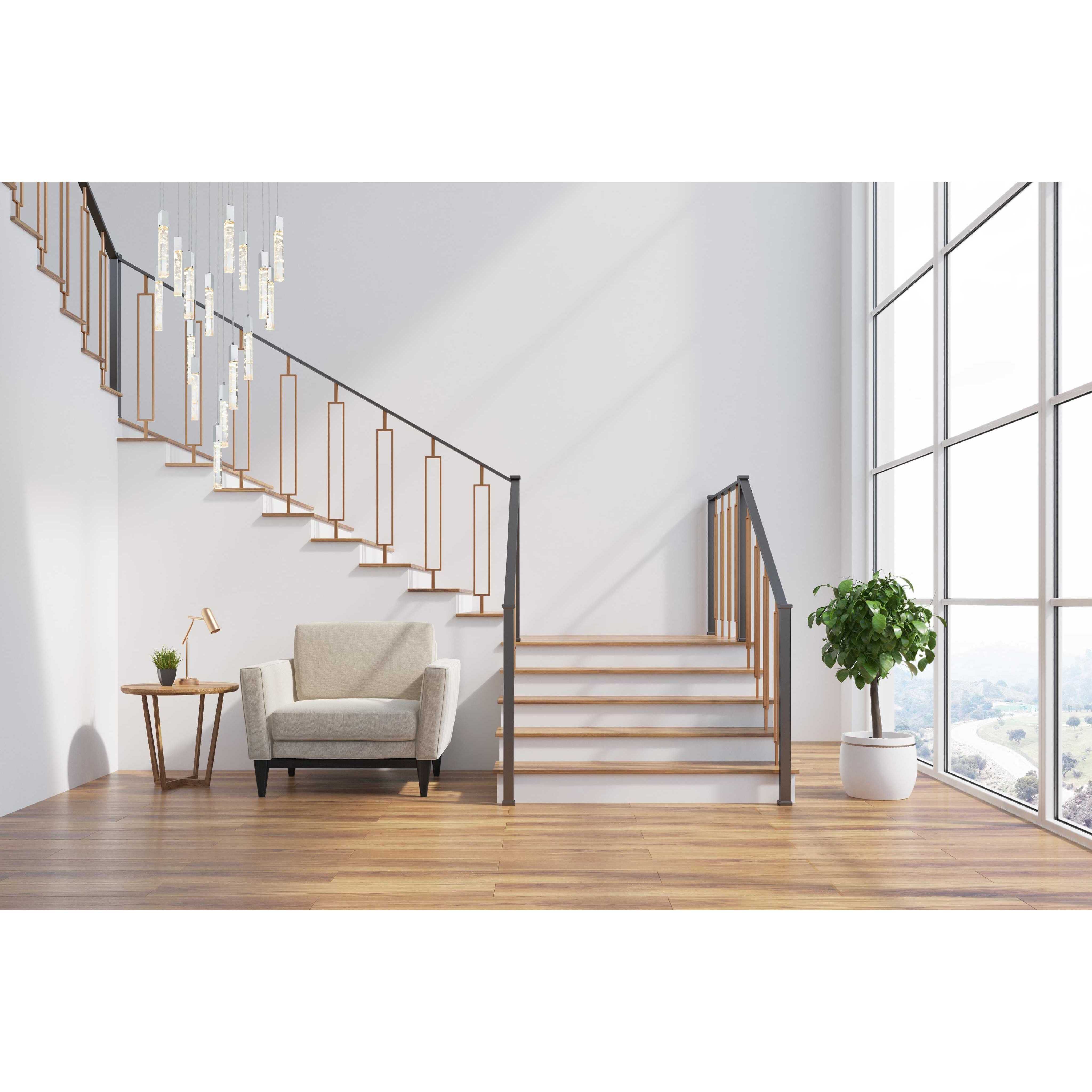 Aurora 16 Light 36 inch Chrome Chandelier Ceiling Light