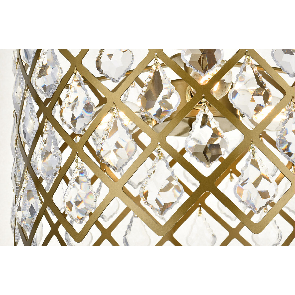 Lyla 3 Light 13 inch Brass Flush Mount Ceiling Light