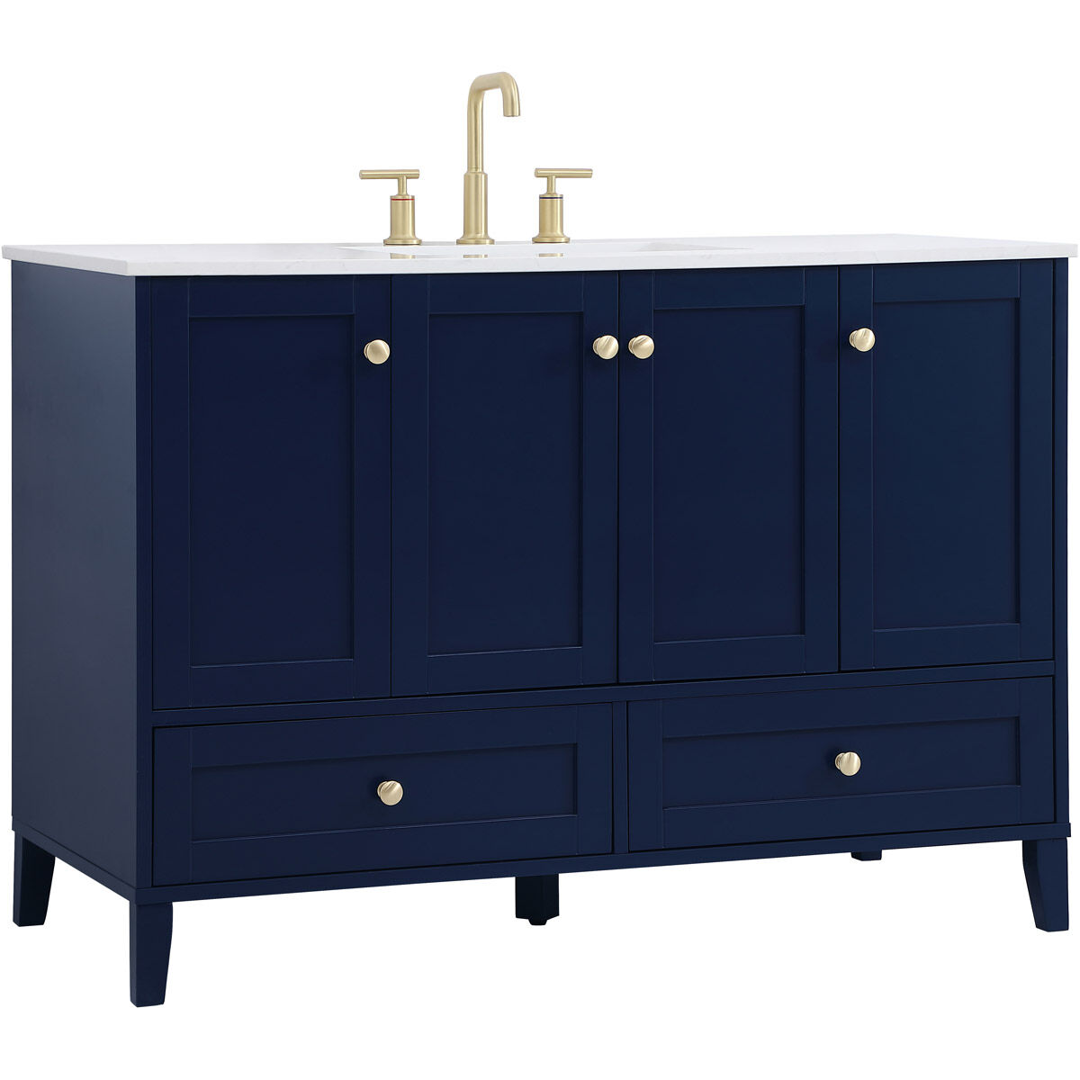 Sommerville 48 X 22 X 34 inch Blue Vanity Sink Set