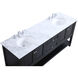 Metropolis 72 X 22 X 34 inch Black Vanity Sink Set