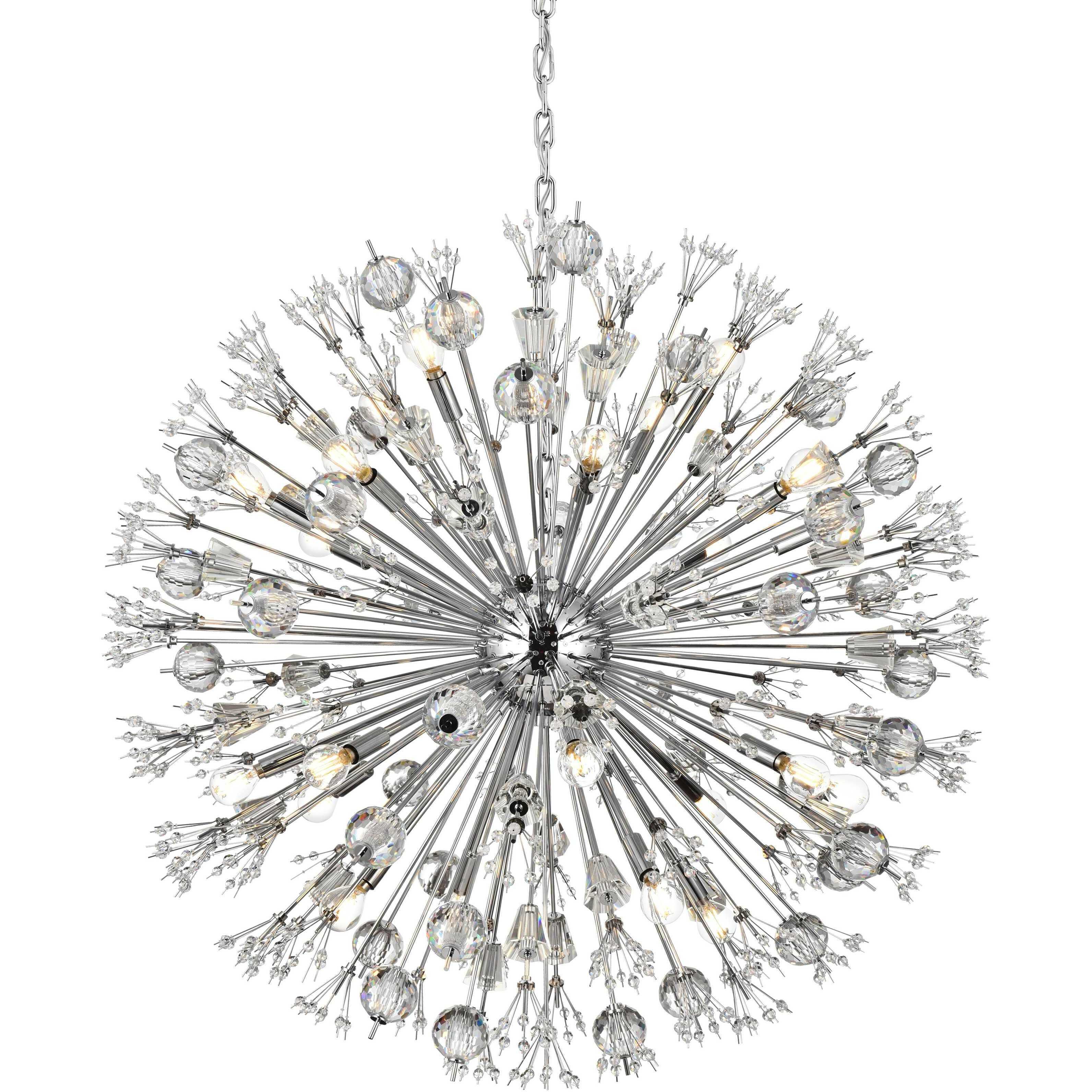 Vera 24 Light 38 inch Chrome Pendant Ceiling Light