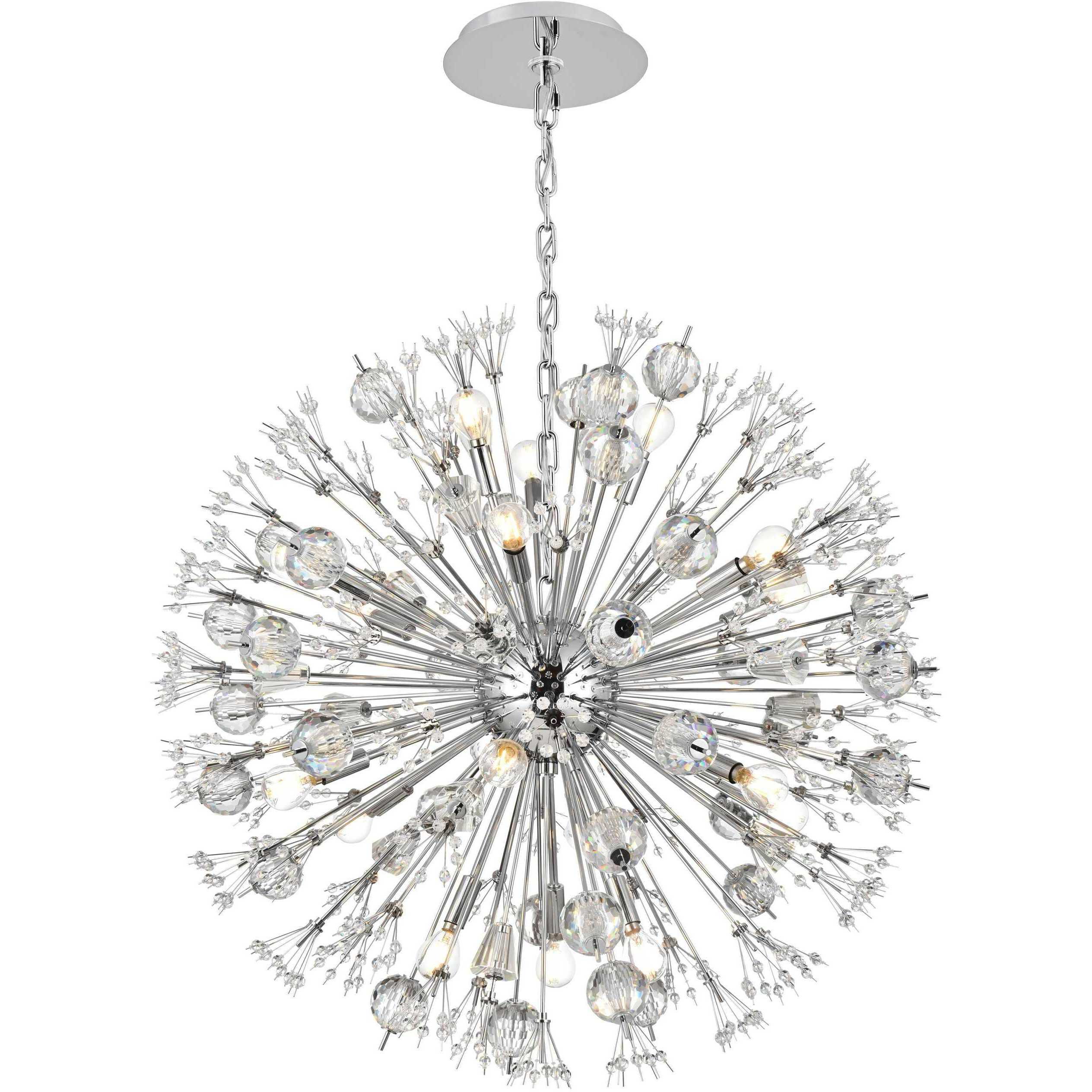 Vera 18 Light 32 inch Chrome Pendant Ceiling Light
