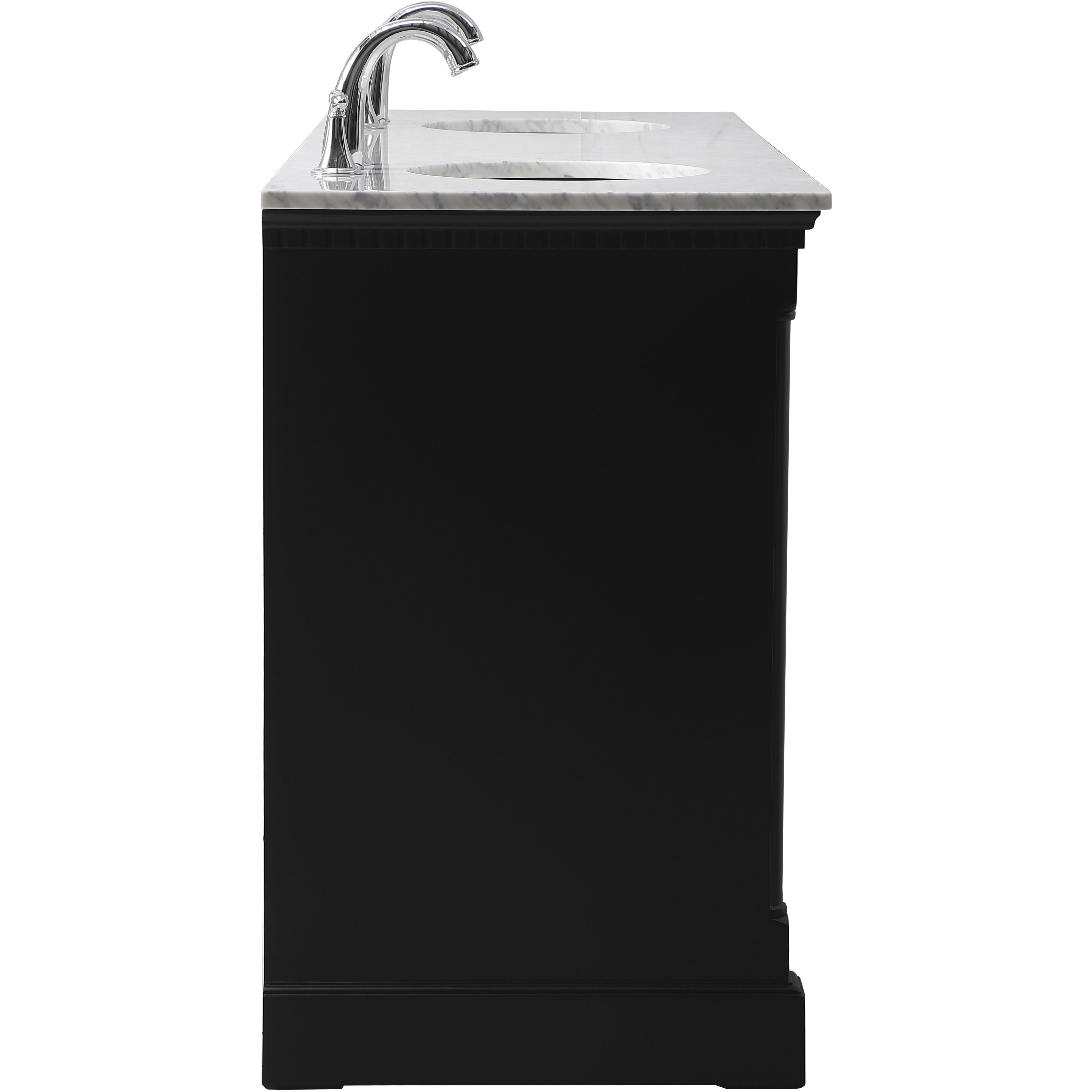 Clarence 72 X 22 X 35 inch Black Vanity Sink Set