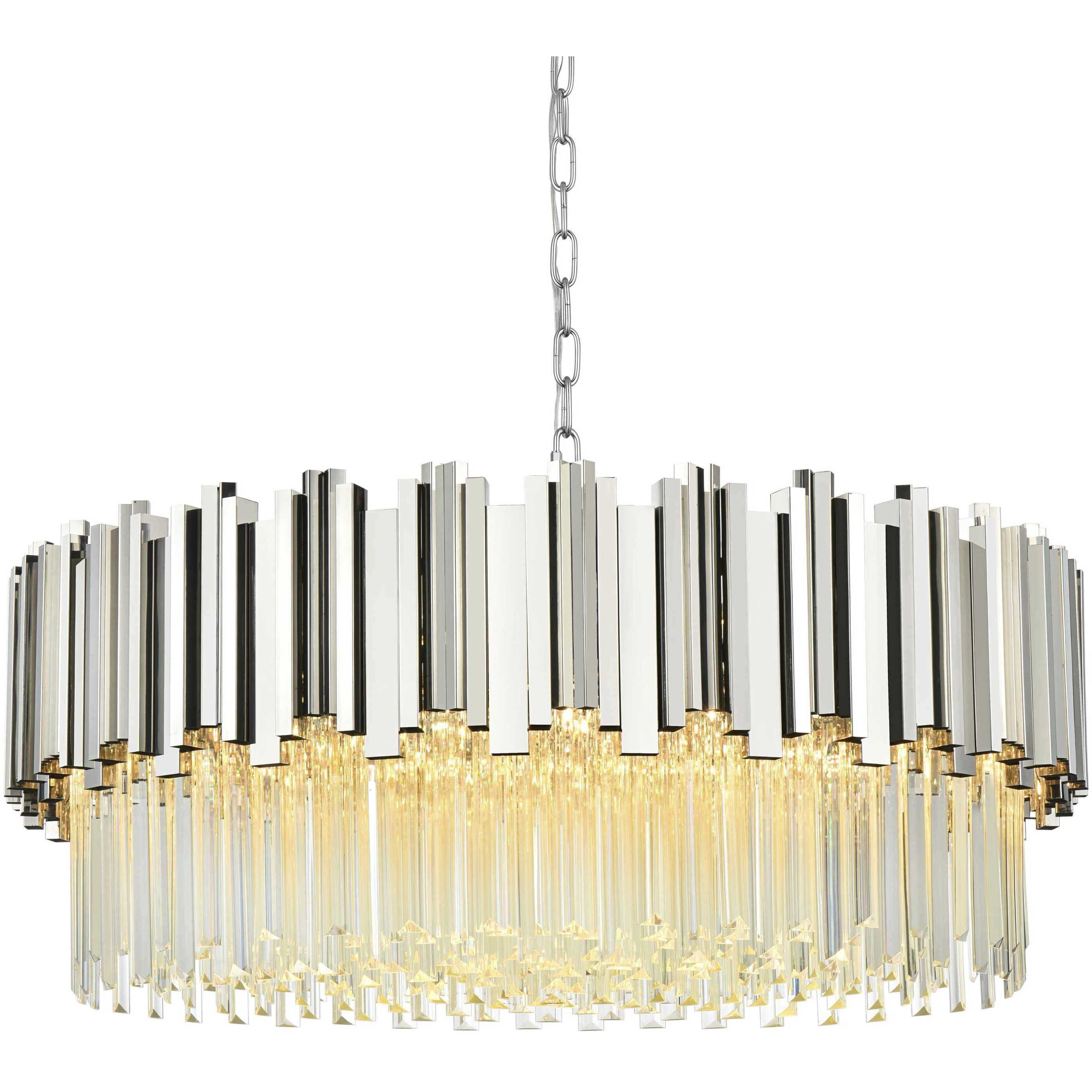 Willow 10 Light 32 inch Chrome Chandelier Ceiling Light
