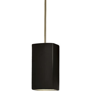 Radiance Collection 1 Light 5.5 inch Hammered Copper with Brushed Nickel Pendant Ceiling Light