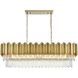 Willow 12 Light 14 inch Satin Gold Chandelier Ceiling Light