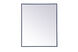 Eternity 36 X 30 inch Blue Wall Mirror